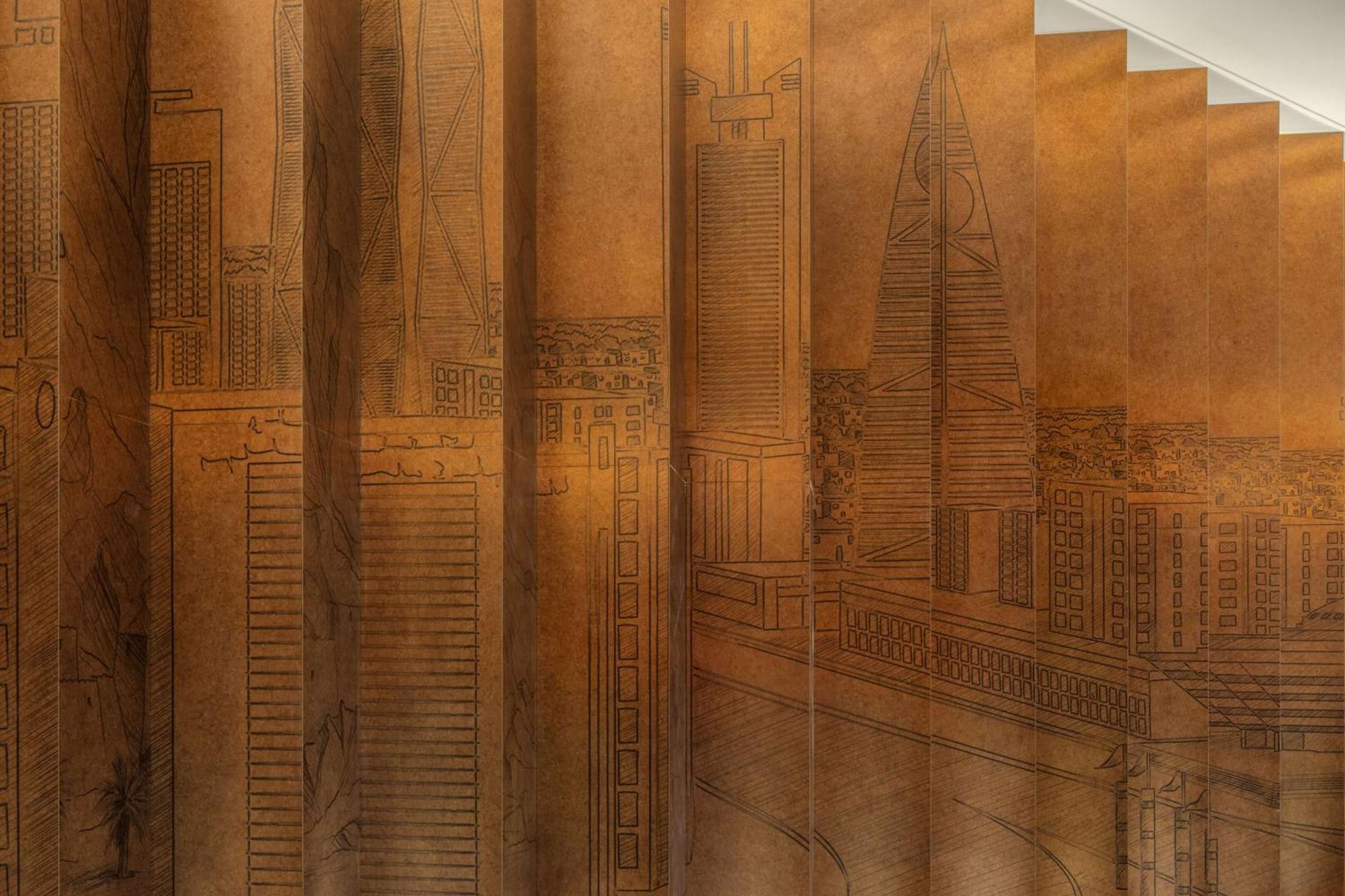 Hyatt Regency Riyadh Olaya Ngoại thất bức ảnh Detail of the 1930s mural by Charles Sprague Pearce